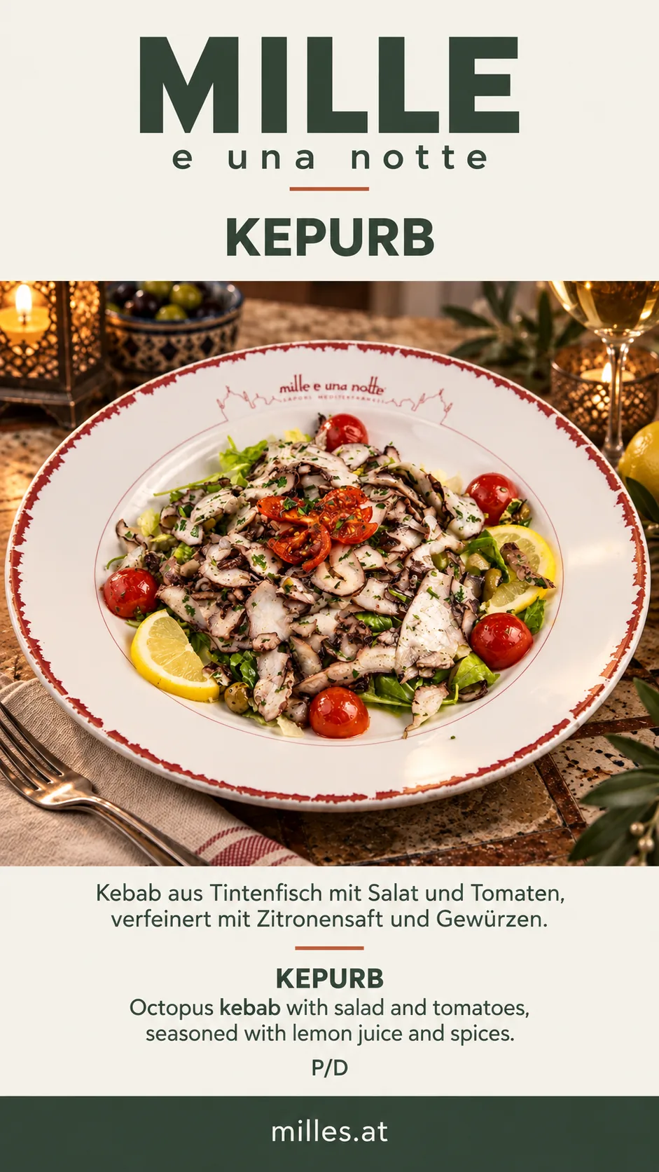 Kebab di polpo